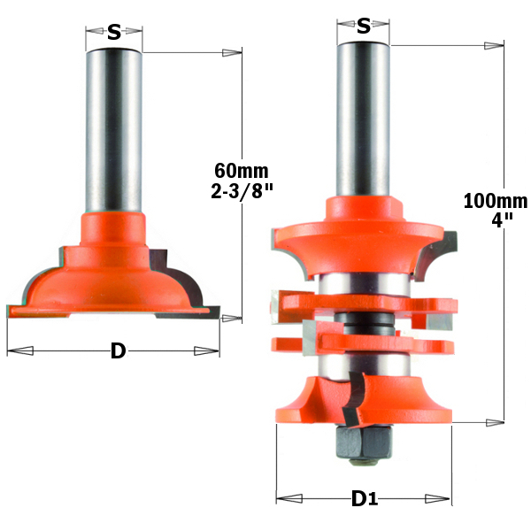 2 CMT piece entry door router bit sets woodworking tools online shop