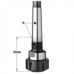 Collet chuck clamps with tapered shank MK2