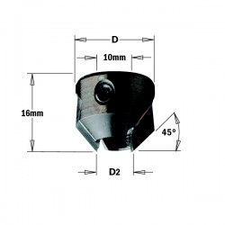Countersinks for 2 flute dowel drills