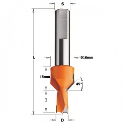 Dowel drills with countersink