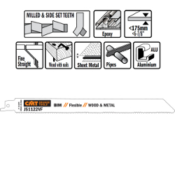 RECIPROCATING/SABRE SAW BLADES JS1122VF