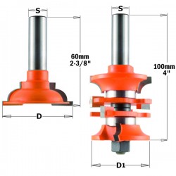 2-CMT piece entry door router bit sets