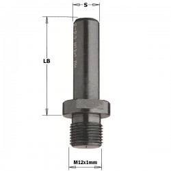 Adaptors with parallel shank for interchangeable bits