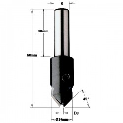 Countersinks with parallel shank