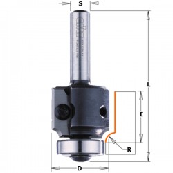 Roundover bits with insert knives