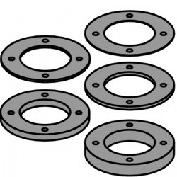 695.998 - Spacer ring kit with pin holes