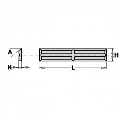 Standard Reversible Knives 4 Cutting Edges