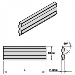 Planer and jointer knives for Tersa systems