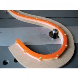 Flexible templates for curved and arched routing