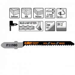 Jig saw blades for wood